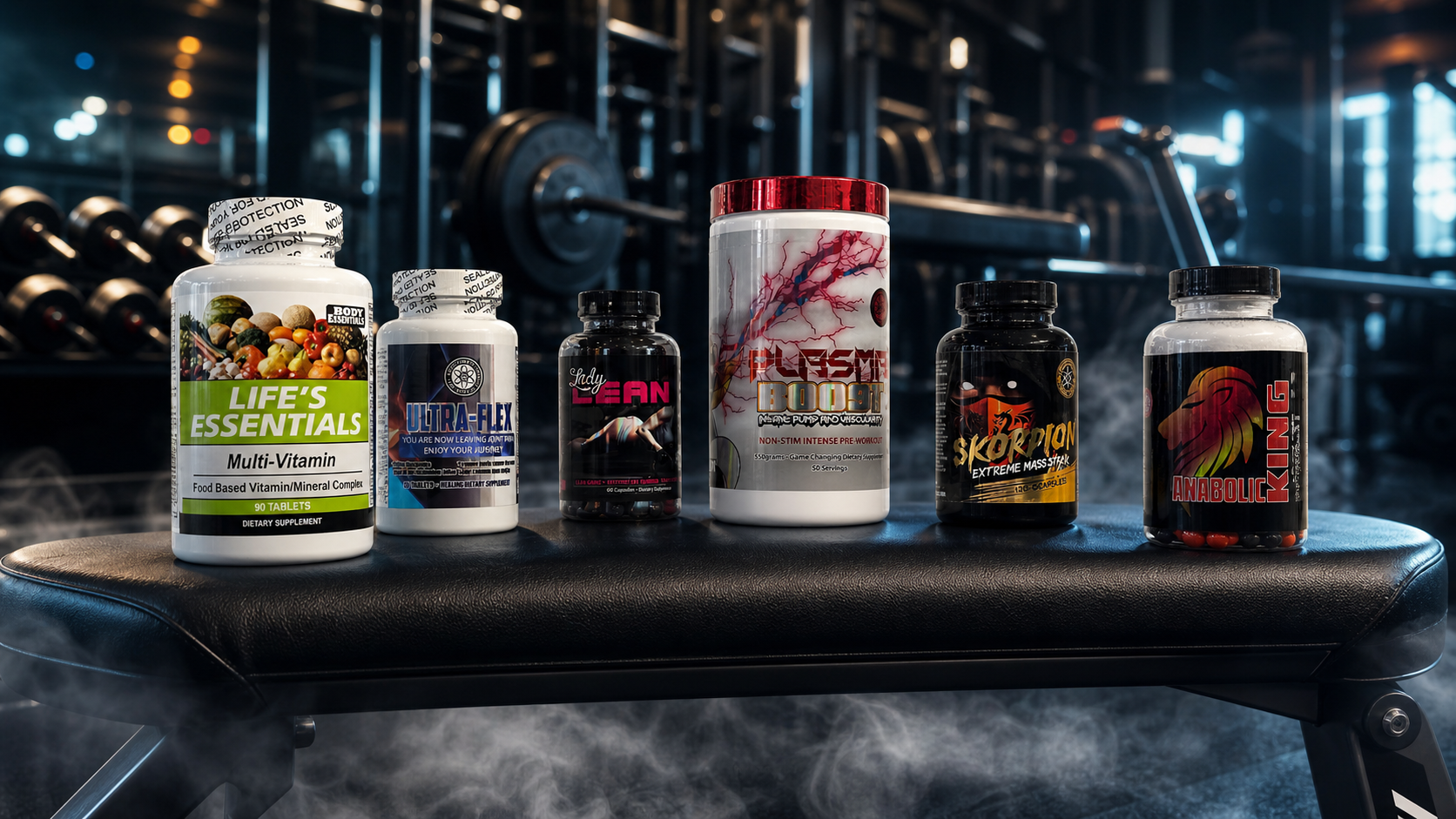 Premium matte black supplement bottle design by Mk5 Studios for ATS Labs high-performance branding.